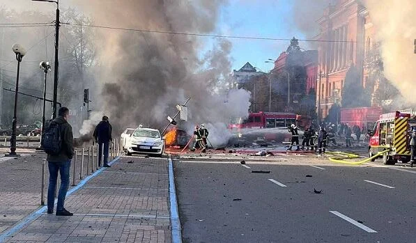 Yeni ilin ilk günü: Kiyevə kütləvi hücum edildi