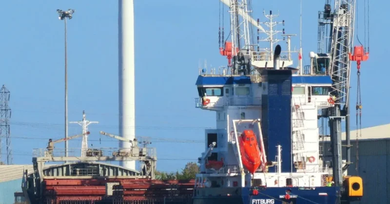 KİV: Finlandiyada saxlanılan gəmi Rusiyadan sanksiyaya məruz qalmış polad daşıyırmış