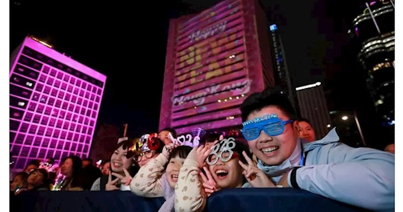 Hava soyuq olsa da, 2026 ci ili belə qarşıladılar FOTOLAR