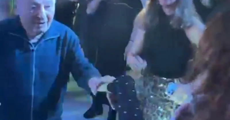 98 yaşlı Ömər Eldarovun Dilarə Kazımova ilə rəqsi diqqət çəkdi VİDEO