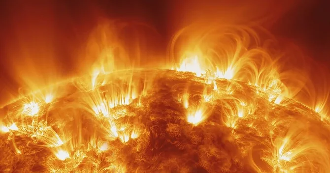 A strong flare occurred on the Sun