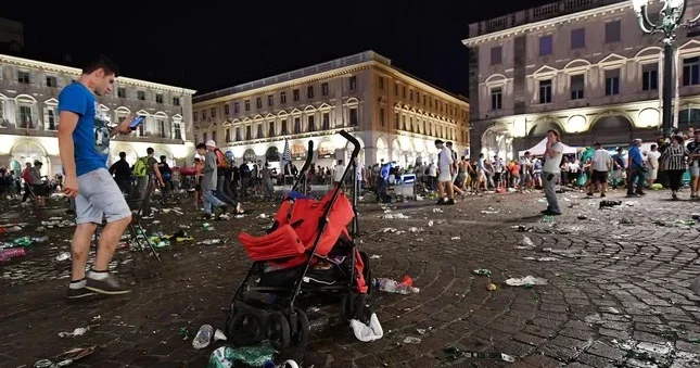İtaliyada böyük qarşıdurma: 100 dən çox yaralı var