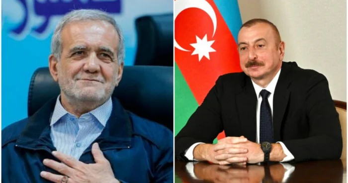 Prezident İlham Əliyev Prezidenti Məsud Pezeşkiana zəng edib
