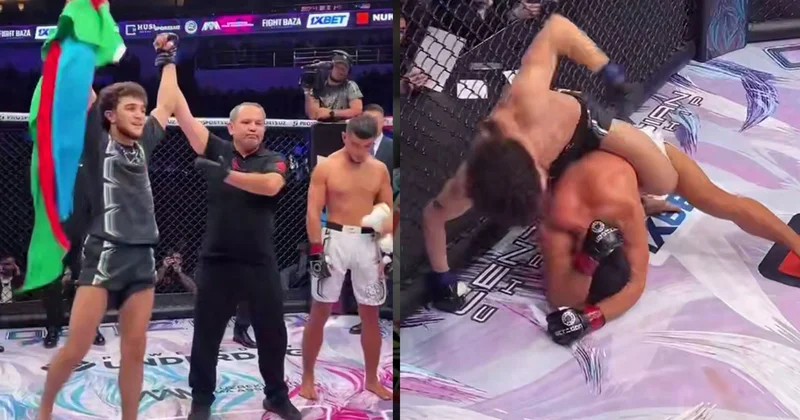 MMA döyüşçümüz Məhəmmədəli Nuruşov növbəti qələbəsini qazanıb VİDEO