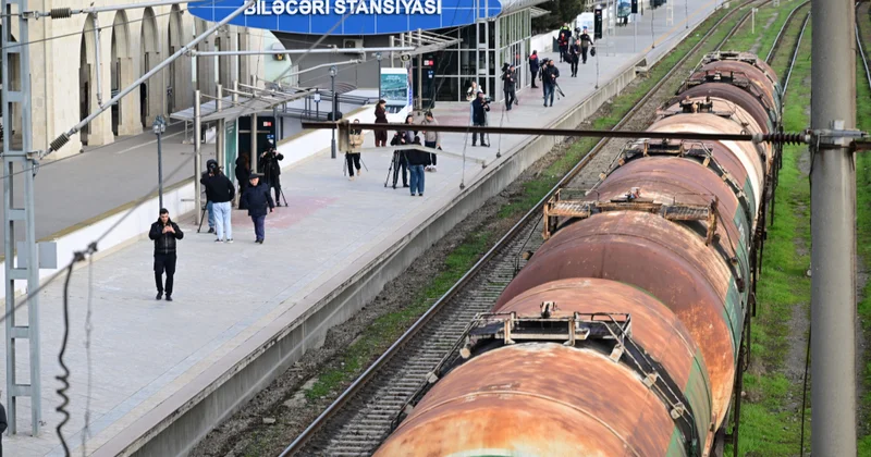 Ermənistana Rusiya taxılı daşıyan qatarı Biləcəridən yola düşdü