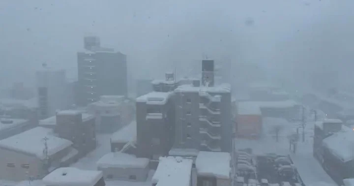 В Японии из за рекордных снегопадов погибли как минимум 18 человек