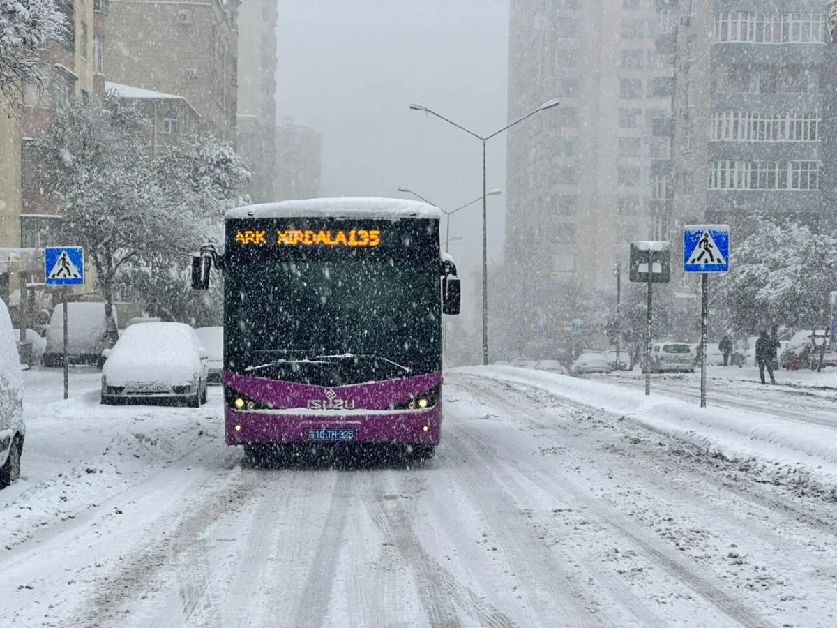 Qarlı şaxtalı hava şəraitilə bağlı AÇIQLAMA