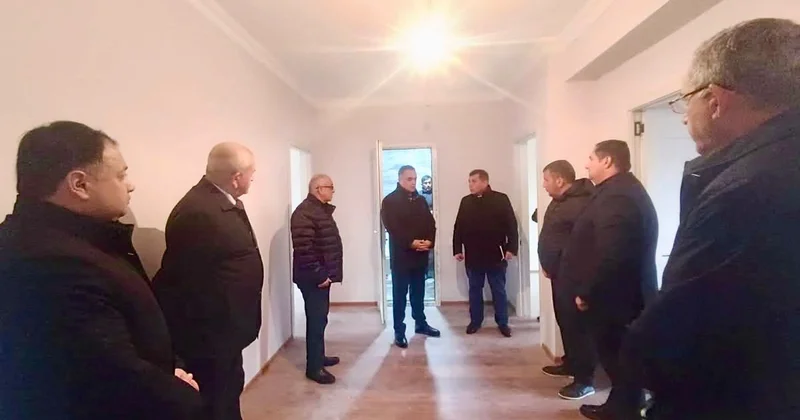 Goranboy: yeni inşa edilən yaşayış binalarında son tamamlama işləri aparılır