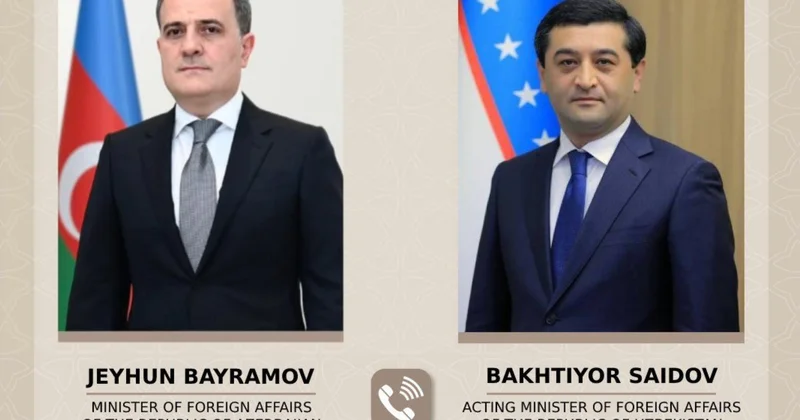 Özbəkistanlı həmkarı ilə regiondakı vəziyyəti müzakirə etdi