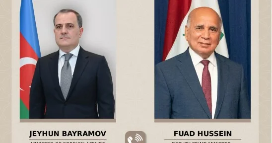 Azərbaycanın xarici işlər naziri İraqın Baş nazirinin müavini ilə danışıb