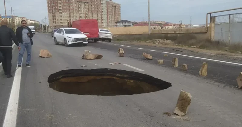 В Масазыре обвалилась дорога, а вода в соленом озере смешалась с канализационными стоками Minval Politika