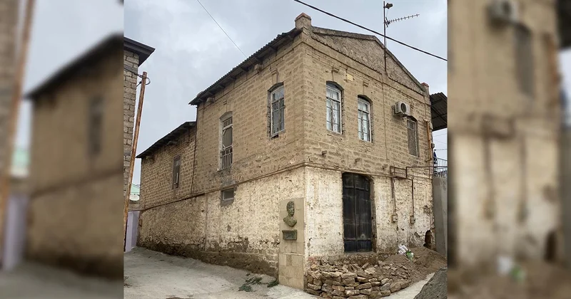Bakıxanovun doğulduğu evin bir hissəsi uçdu Video