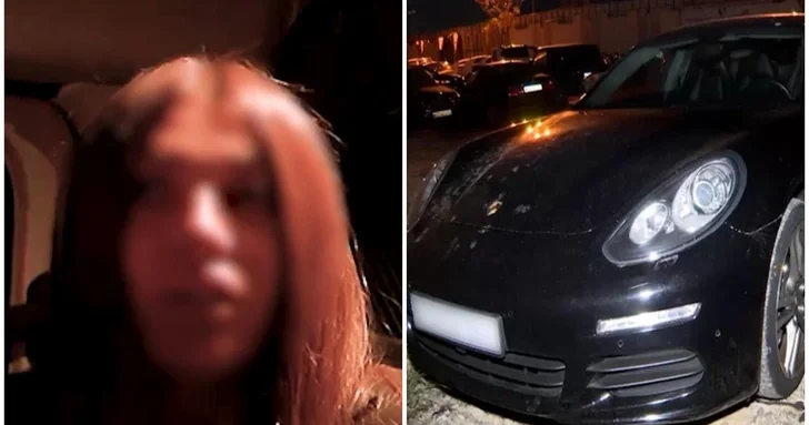 В Баку арестована женщина водитель, устроившая пьяный дрифт на Porsche