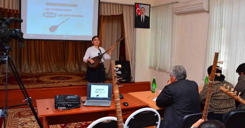 Ağstafada Aşıq sənəti müsabiqəsinin seçim turu keçirilib FOTOLAR