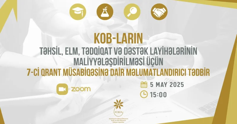 7 ci qrant müsabiqəsi barədə sualları olan KOB subyektlərinin nəzərinə!