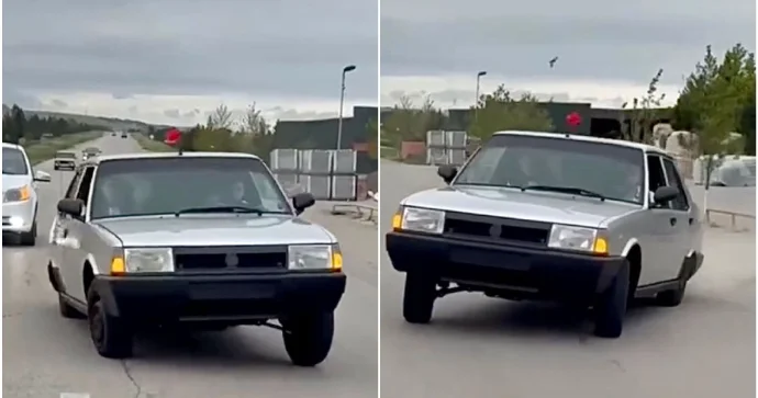Nömrəsiz “Tofoş”la yol boyu “sağ sol” edib “şou” göstərdi VİDEO