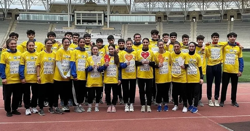 Azərbaycanlı idmançılar “Ədalətli oyun və sülh naminə Avropanı keçək” estafetinə qoşulublar FOTO