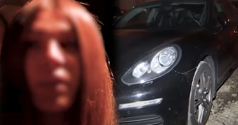Bakıda “Porsche”ni sərxoş vəziyyətdə sürən qadın həbs edildi VİDEO