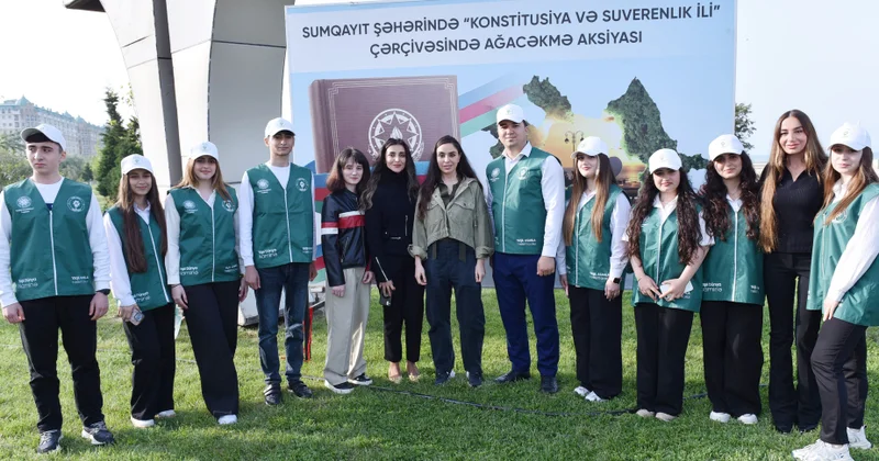 Sumqayıtda ağacəkmə aksiyası keçirilib
