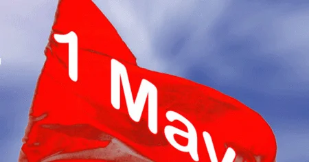 Kommunistlər Bakıda 1 May gəzintisinə çıxıblar