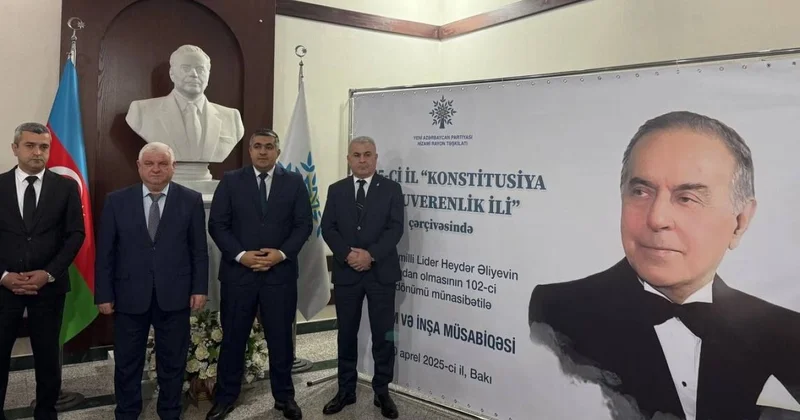 YAP Nizami rayon təşkilatı inşa müsabiqəsi keçirib FOTOLAR