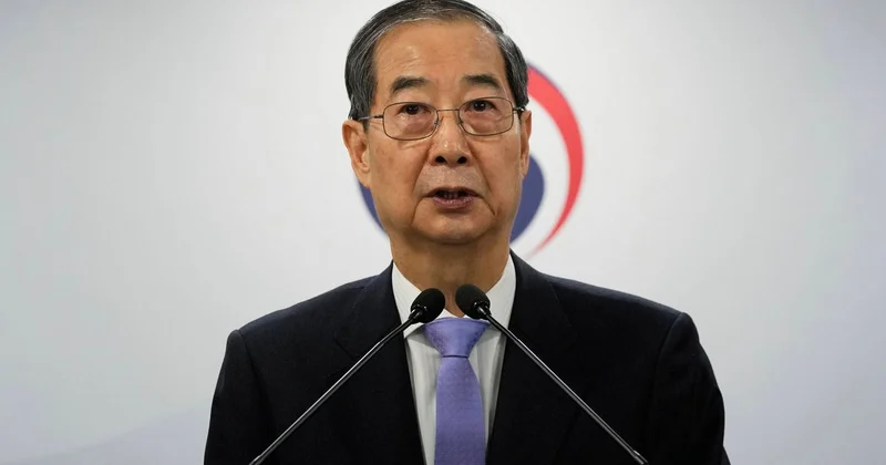 Cənubi Koreyanın prezidenti vəzifəsini icra edən Han Deok Su istefa verib