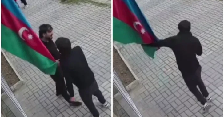 Полиция Сумгайыта расследует случай неподобающего обращения с флагом Азербайджана