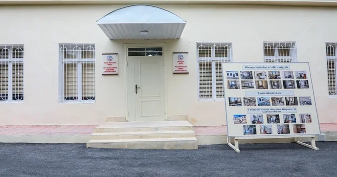1 saylı İxtisaslaşdırılmış Poliklinikanın Laboratoriya şöbəsinin açılışı olub