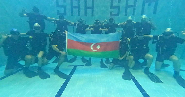 Təməl dalğıc kursu nun növbəti buraxılış mərasimi keçirilib