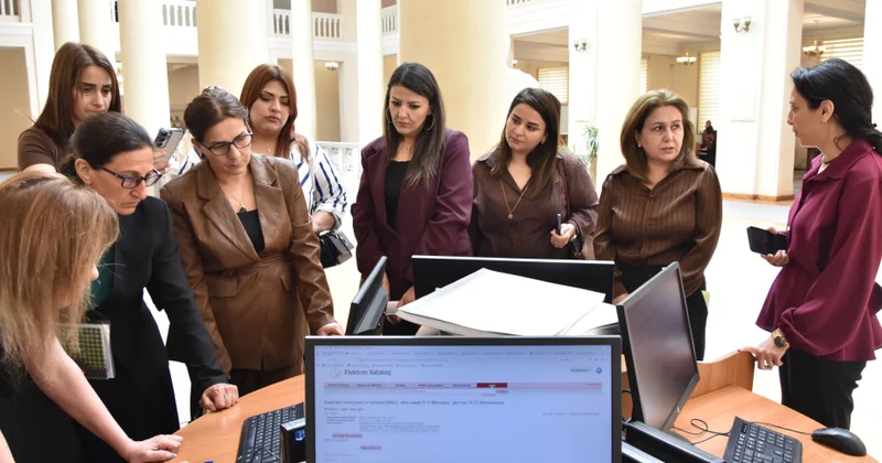Naxçıvan kitabxana əməkdaşları Milli Kitabxanada qabaqcıl təcrübə ilə tanış olublar