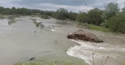 Sabirabad rayonunda Kür çayı BƏNDİ YARDI ANBAAN VİDEO