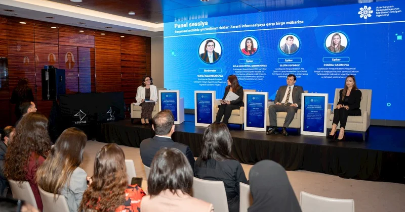 Bakıda zərərli informasiyaya qarşı birgə mübarizə mövzusunda panel müzakirə keçirilib FOTOLAR