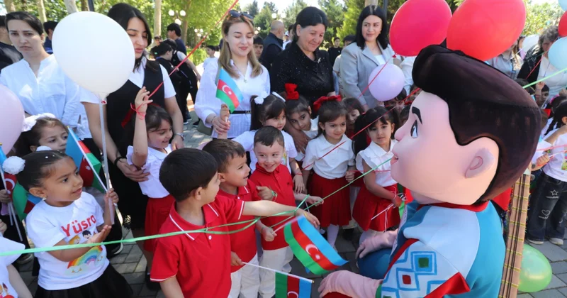 Qazax və Goranboyda uşaqların bayram coşqusu