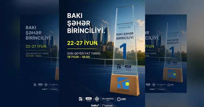 Bakıda gənc tennisçilər arasında şəhər birinciliyi keçiriləcək Qeydiyyat başladı
