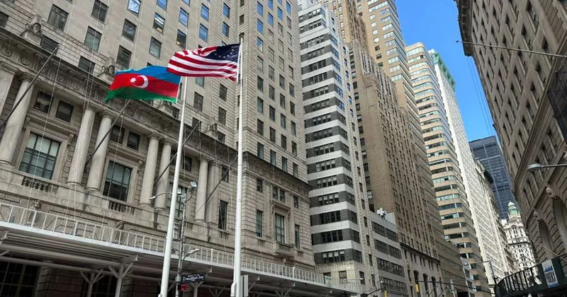 Nyu Yorkda Azərbaycan Respublikasının Dövlət Bayrağı ucaldılıb