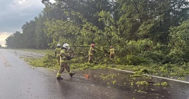 Polşada qasırğa təxminən 20 binaya ziyan vurub