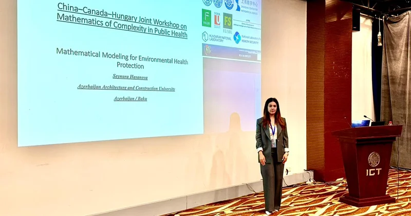 AzMİU alimi Şanxayda beynəlxalq elmi ictimaiyyətə ətraf mühit və sağlamlığın qorunması üzrə yeni model təqdim edib