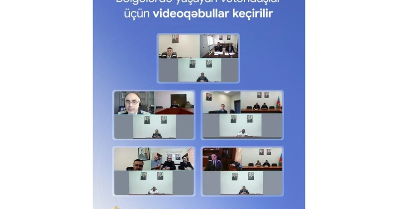 Ədliyyə Nazirliyi bölgələrdə vətəndaşlar üçün videoqəbullar keçirir