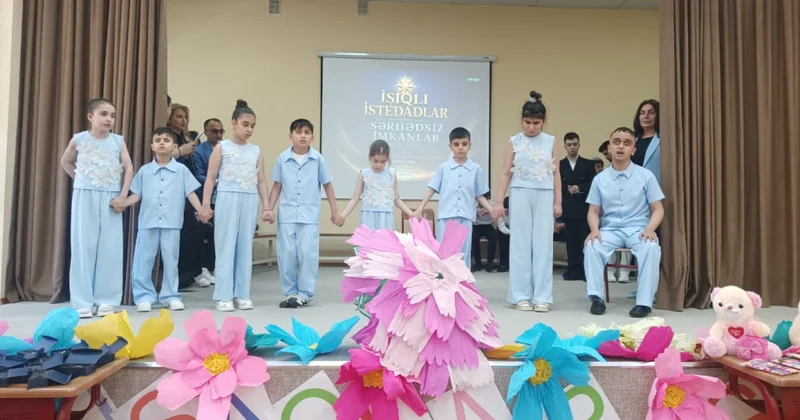 Görmə məhdudiyyətli uşaqlar səhnədə “Sərhədsiz imkanlar”ı nümayiş etdiriblər