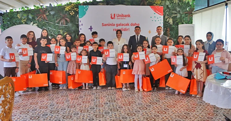 Unibank şəhid və qazi övladları üçün tədbir keçirib FOTOLAR