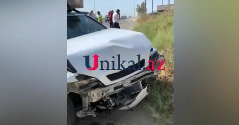 Opel Toyota Highlander ə çırpıldı VİDEO