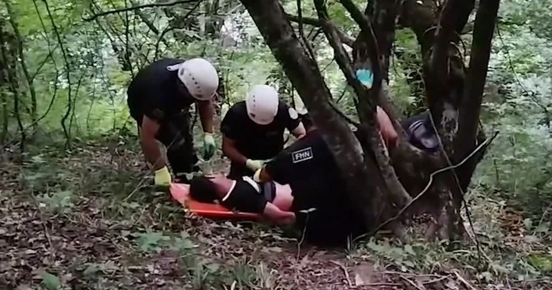 Mürəkkəb relyefli dağlıq meşəlik ərazidə 36 yaşlı kişi yıxılıb