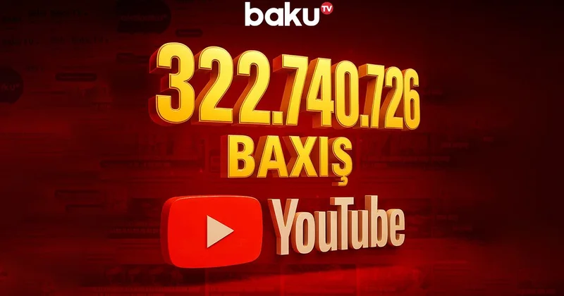 Baku TV 2025 ci ilin ilk altı ayında YouTube platformasında liderliyini qoruyur