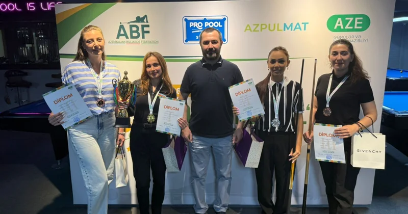 Bilyard üzrə Bakı şəhər çempionatına yekun vurulub