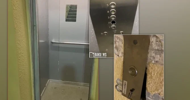 9 mərtəbəli binada lift problemi ŞİKAYƏT