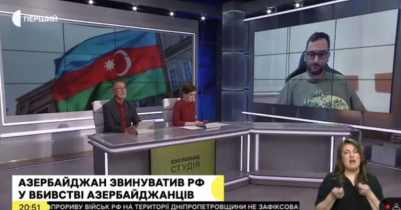 Ukraynanın nüfuzlu “UA Perşiy” telekanalında Rusiyanın şovinist siyasəti pislənilib