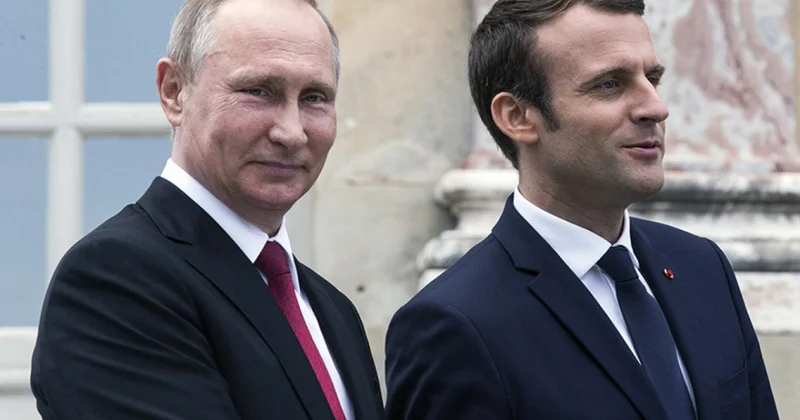 Putin Makronla müzakirə apardı