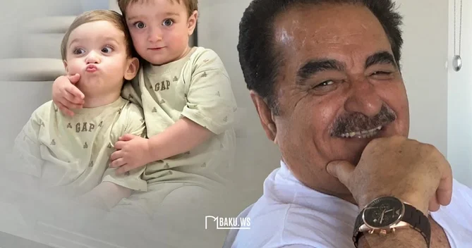 İbrahim Tatlısesin əkiz nəvələrinin İLK FOTOSESSİYASI