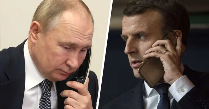 Putin və Makron 2022 ci ildən bəri ilk dəfə telefonda danışıblar