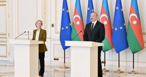Prezident Ursula Fon der Lyayenin səfəri ilə bağlı video paylaşdı